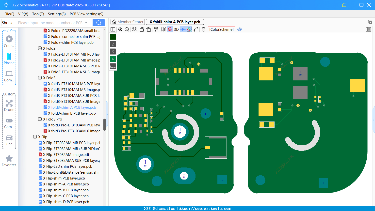 VIVO X Fold3-shim A PCB Layer